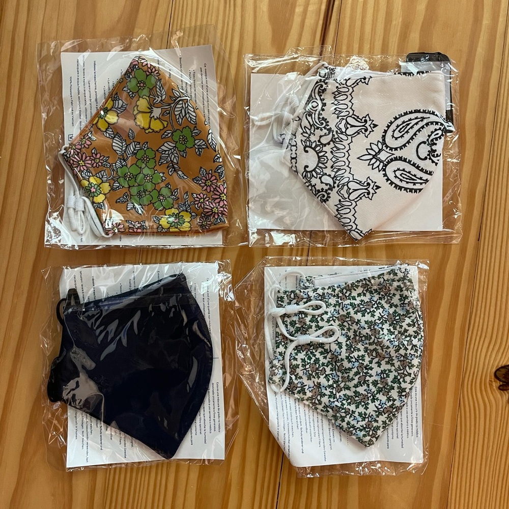Tory Burch 4 pack Face Masks